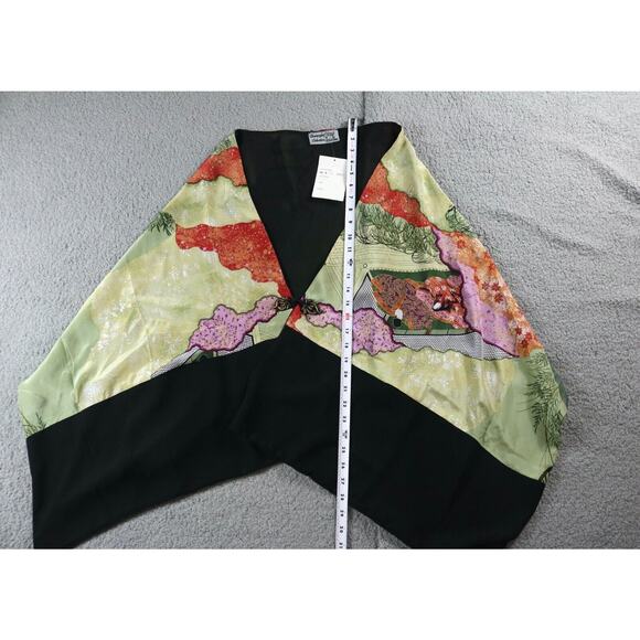 New Champagne Collection All That Glitters OS Wrap Shawl Asian Print Vintage - Picture 6 of 9